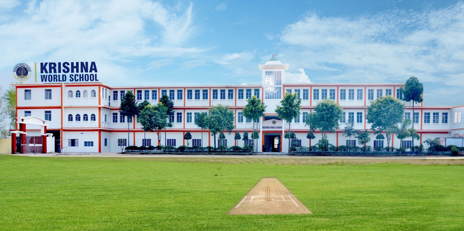 Students learning in modern classroom
